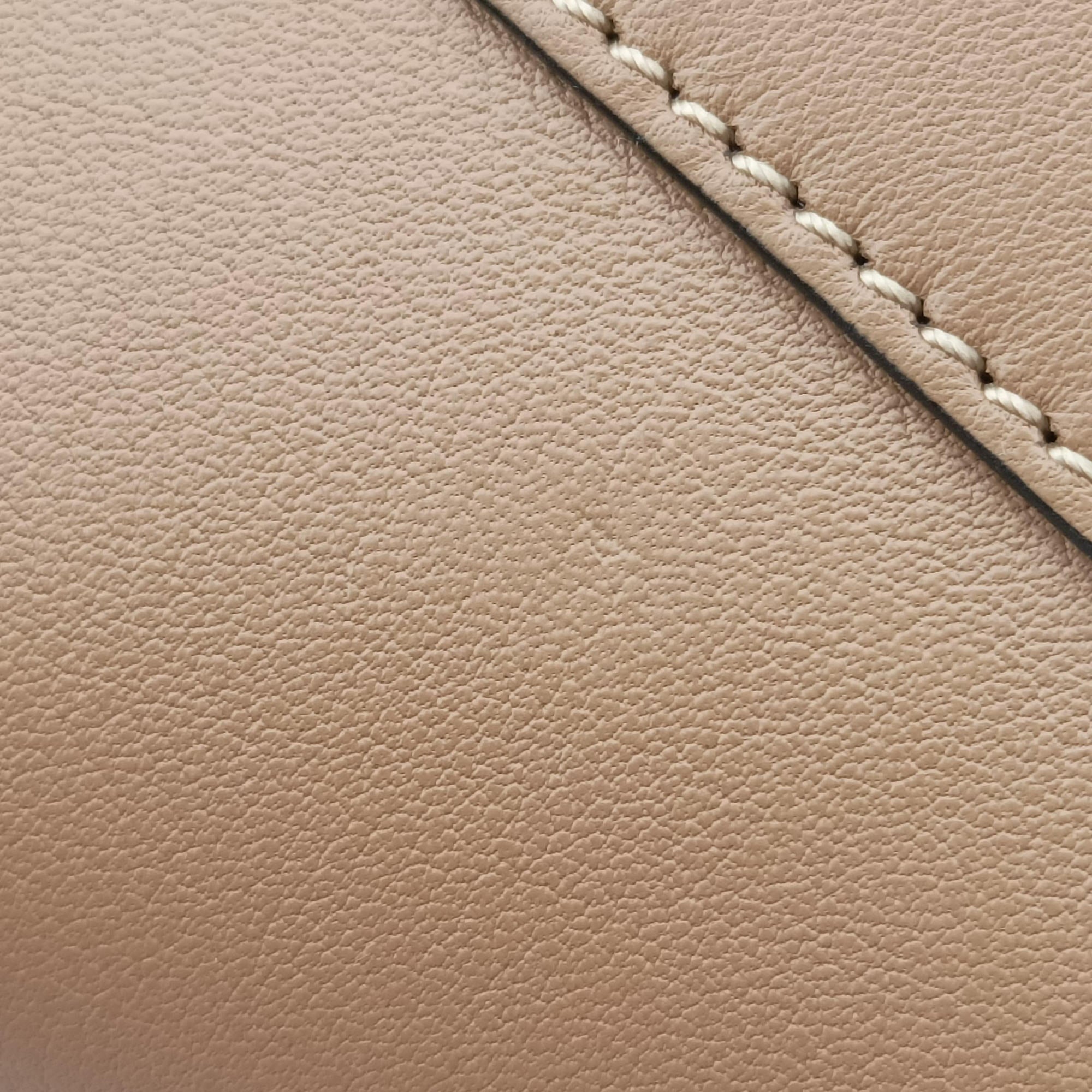 Secondhand Loewe Hammock Gray × Beige × Brown Leather  shoulderbag | stylenewstar
