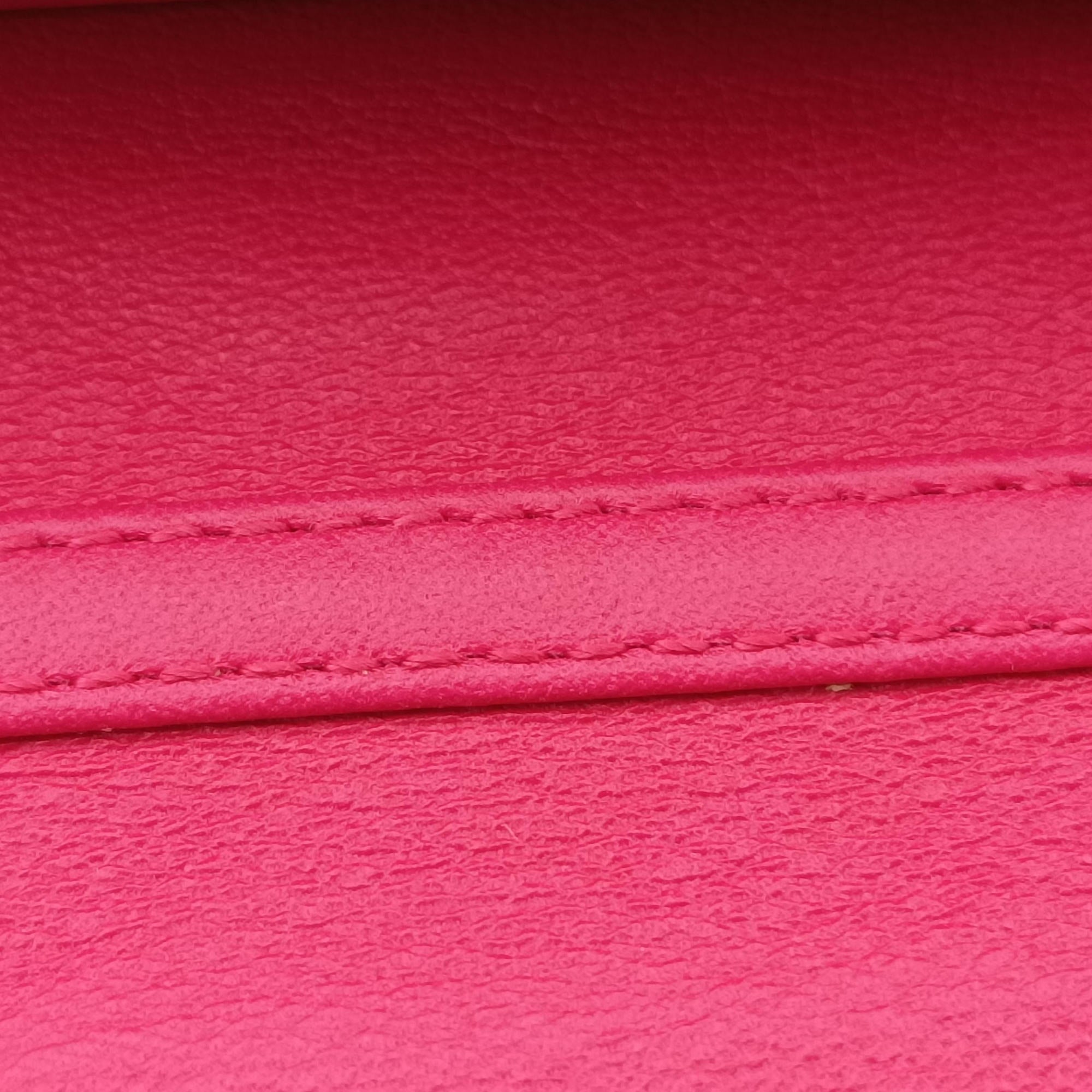 Pre-owned Christian Dior Lady Dior cannage Red Patent  shoulderbag | stylenewstar