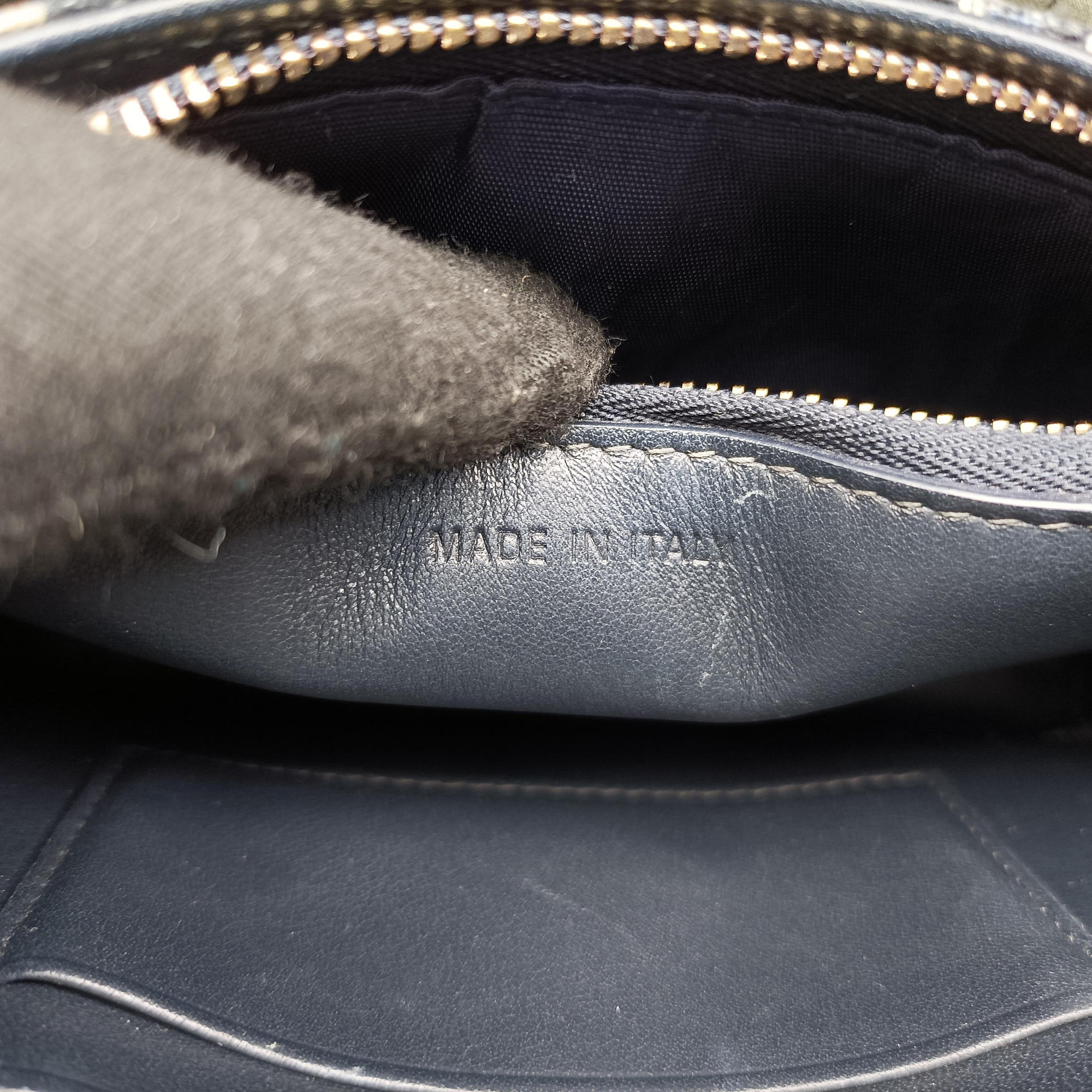 Pre-owned Christian Dior Saddle Navy jacquard×Leather  bum bag/waist bag | stylenewstar