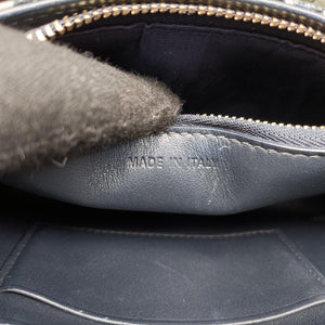 Pre-owned Christian Dior Saddle Navy jacquard×Leather  bum bag/waist bag | stylenewstar