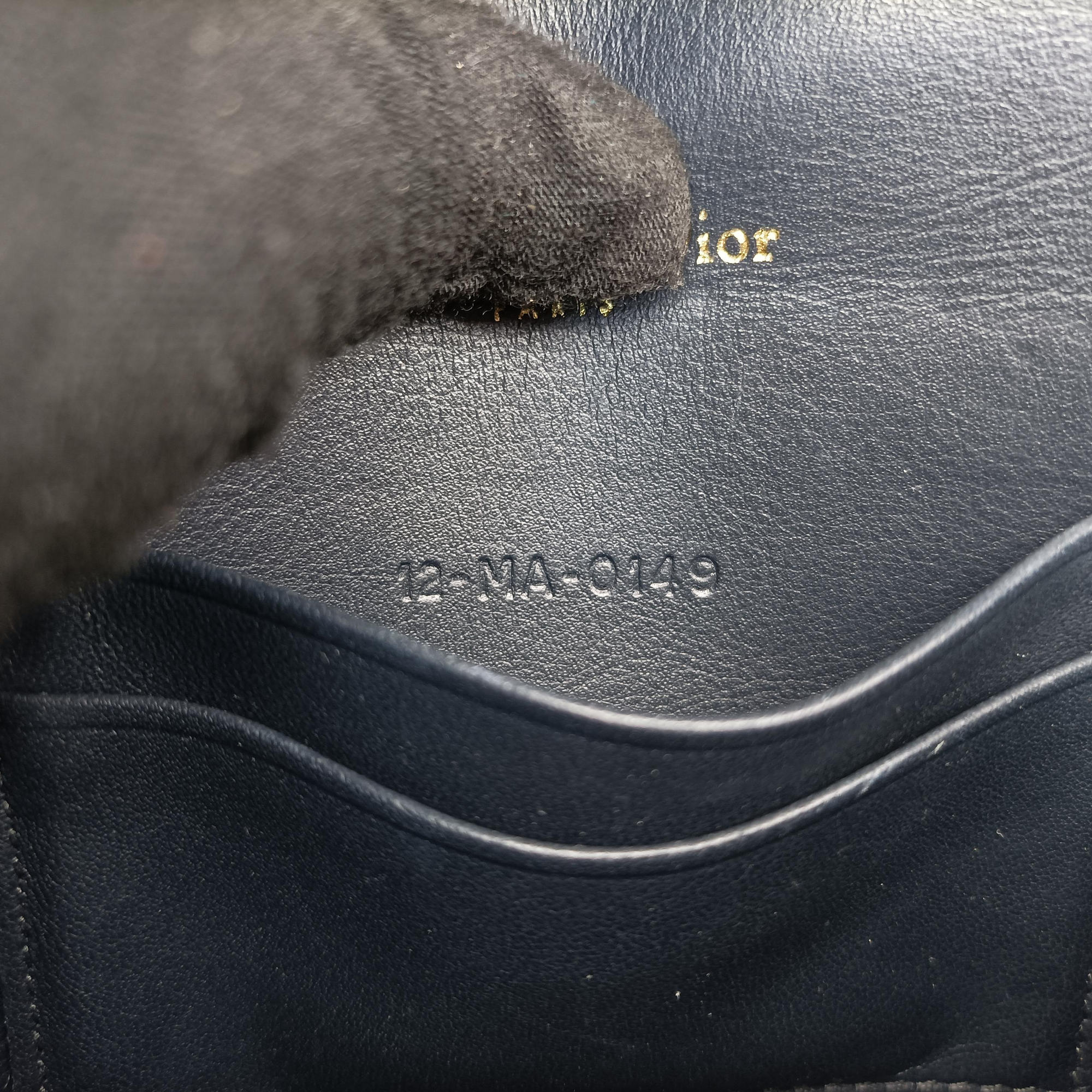 Pre-owned Christian Dior Saddle Navy jacquard×Leather  bum bag/waist bag | stylenewstar