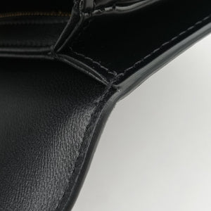 Pre-owned Celine Triomphe Black Leather  shoulderbag | stylenewstar