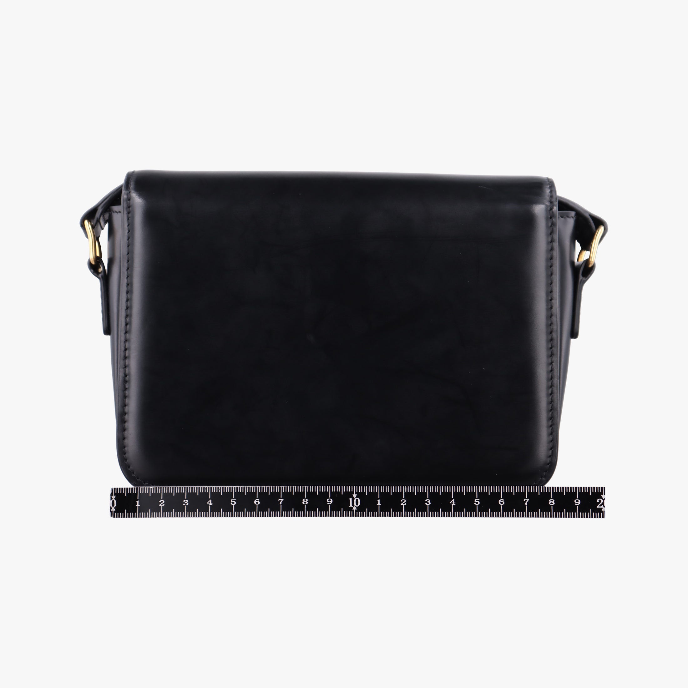 Pre-owned Celine Triomphe Black Leather  shoulderbag | stylenewstar