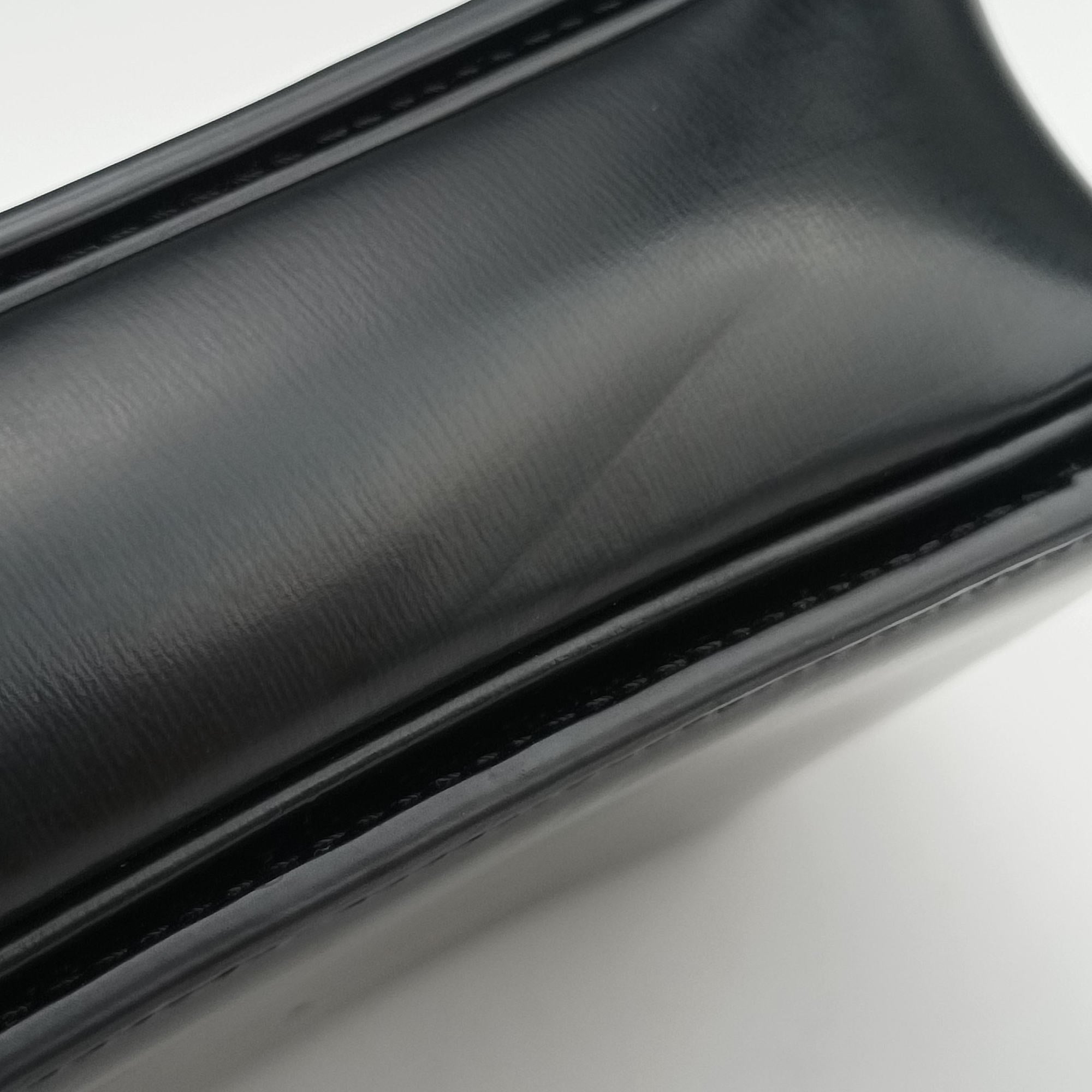 Pre-owned Celine Triomphe Black Leather  shoulderbag | stylenewstar