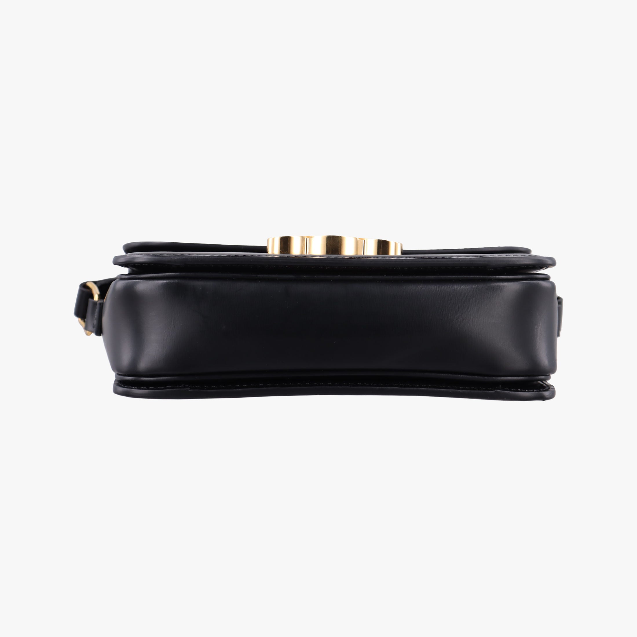Pre-owned Celine Triomphe Black Leather  shoulderbag | stylenewstar