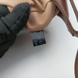 Pre-owned Gucci Jackie 1961 GG Supreme Brown PVC coated canvas×Leather 637092 shoulderbag | stylenewstar