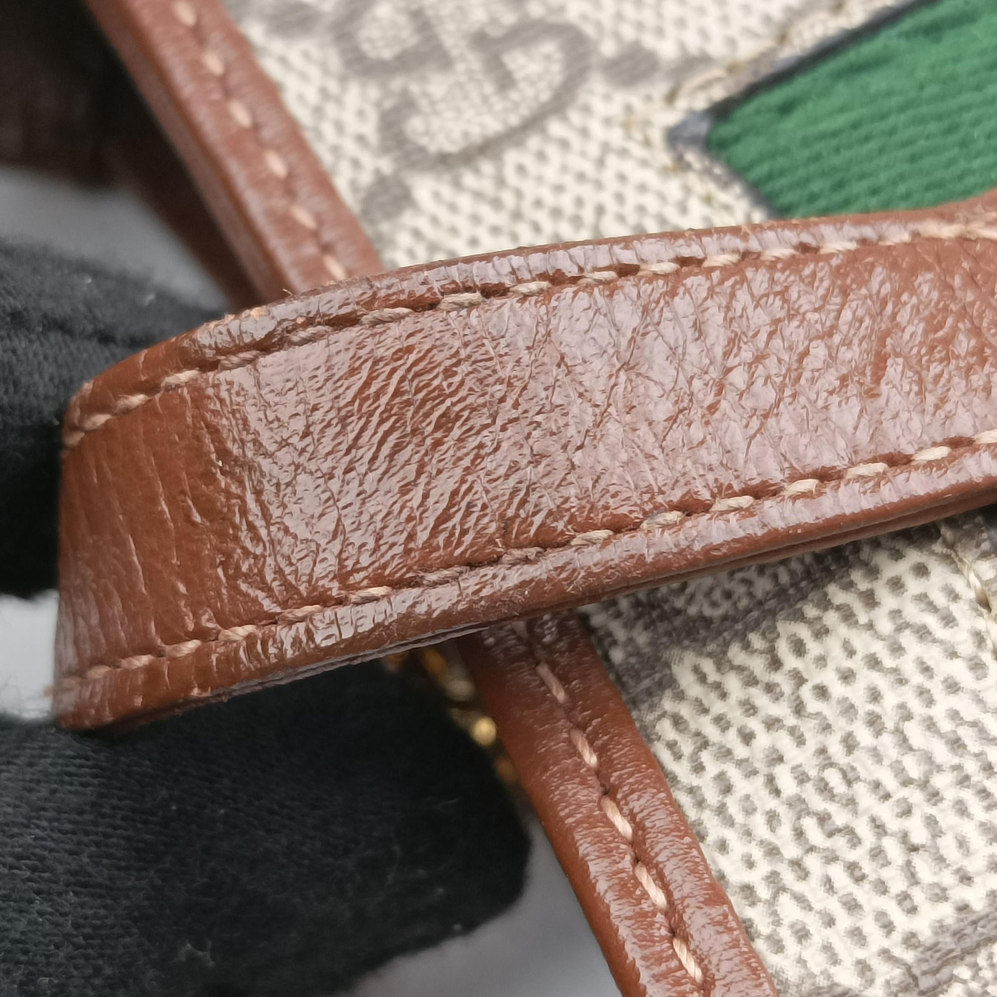 Pre-owned Gucci Jackie 1961 GG Supreme Brown PVC coated canvas×Leather 637092 shoulderbag | stylenewstar