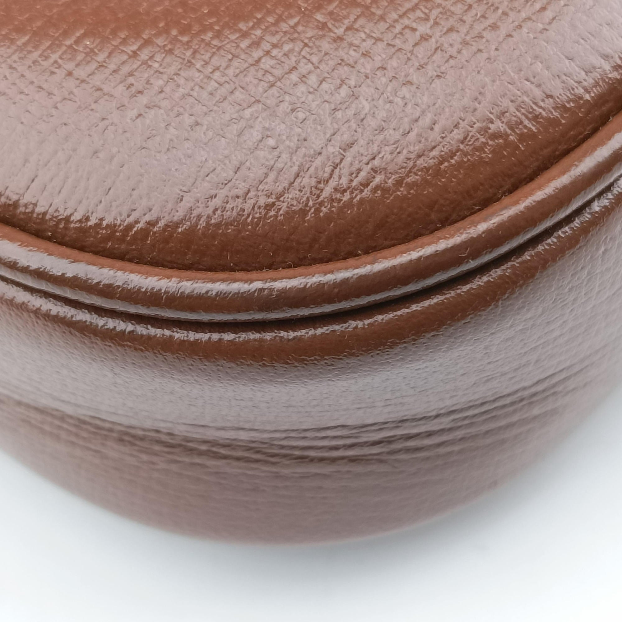 Pre-owned Gucci Jackie 1961 GG Supreme Brown PVC coated canvas×Leather 637092 shoulderbag | stylenewstar