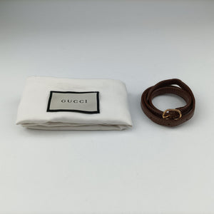 Pre-owned Gucci Jackie 1961 GG Supreme Brown PVC coated canvas×Leather 637092 shoulderbag | stylenewstar