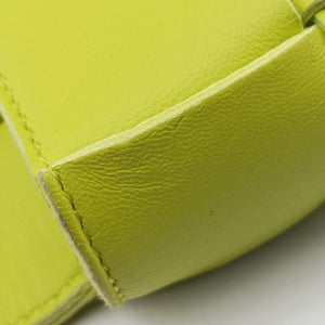 Pre-owned Bottega Veneta CASSETTE Green lambskin  shoulderbag | stylenewstar