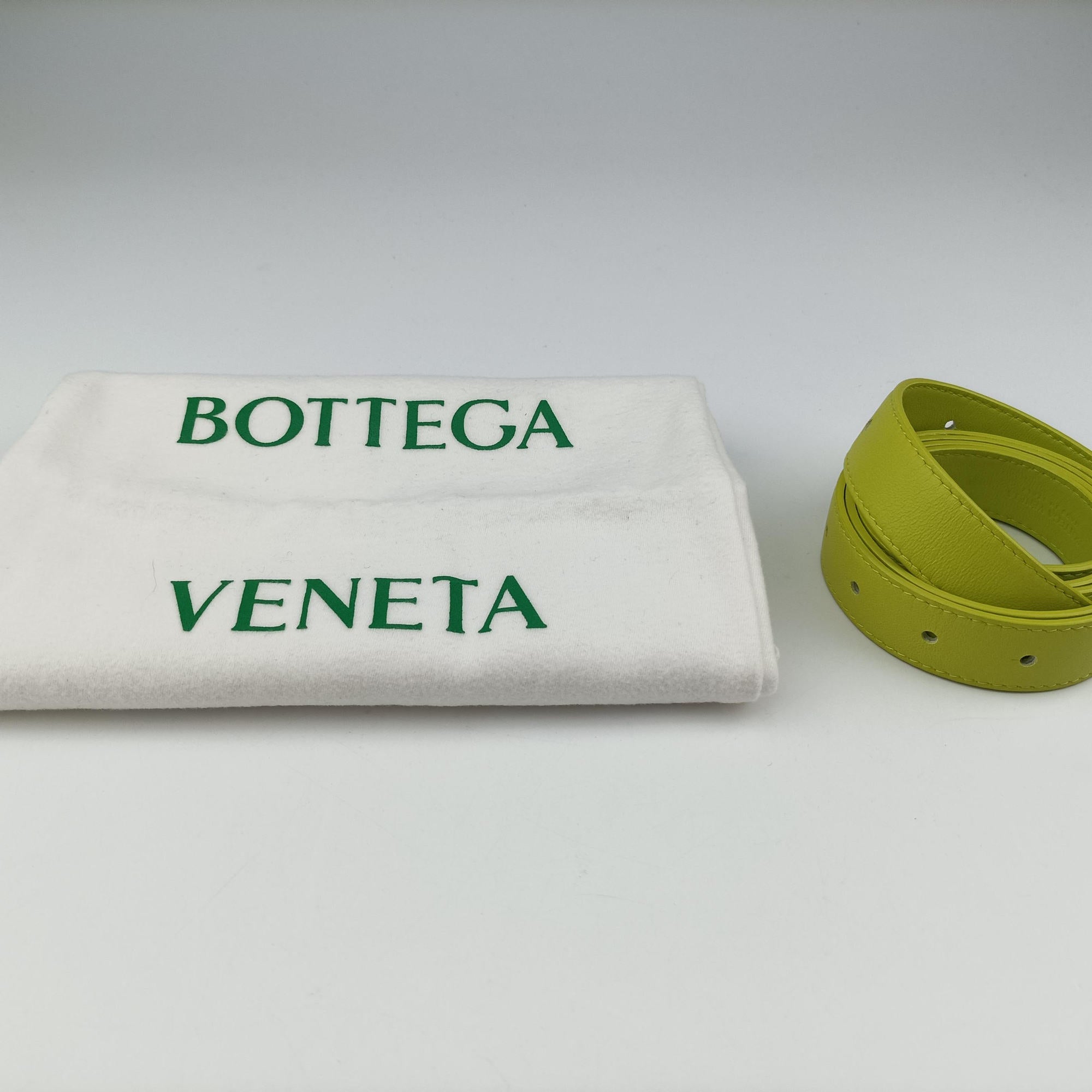 Pre-owned Bottega Veneta CASSETTE Green lambskin  shoulderbag | stylenewstar