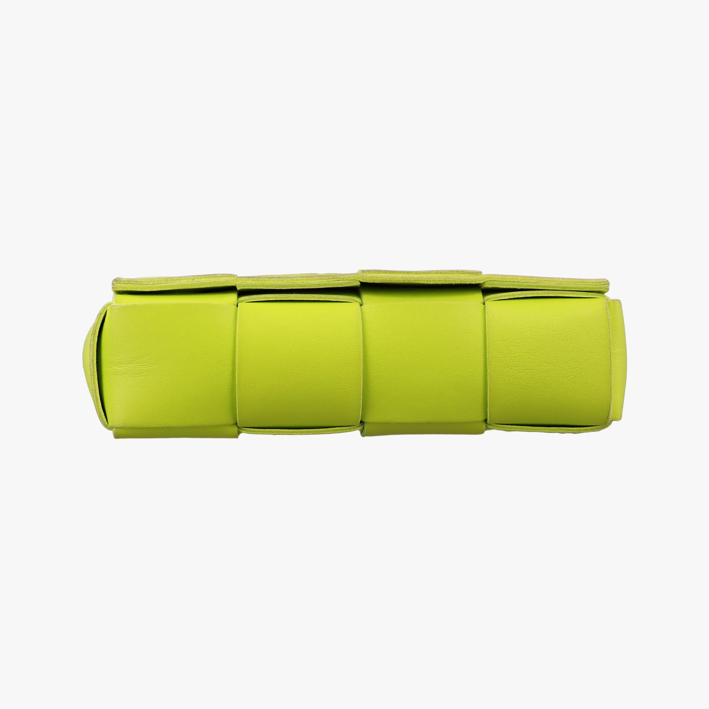 Pre-owned Bottega Veneta CASSETTE Green lambskin  shoulderbag | stylenewstar