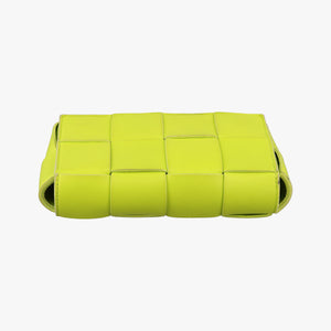 Pre-owned Bottega Veneta CASSETTE Green lambskin  shoulderbag | stylenewstar