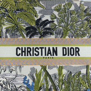 Vintage Christian Dior Book Tote Green Jacquard  handbag | stylenewstar