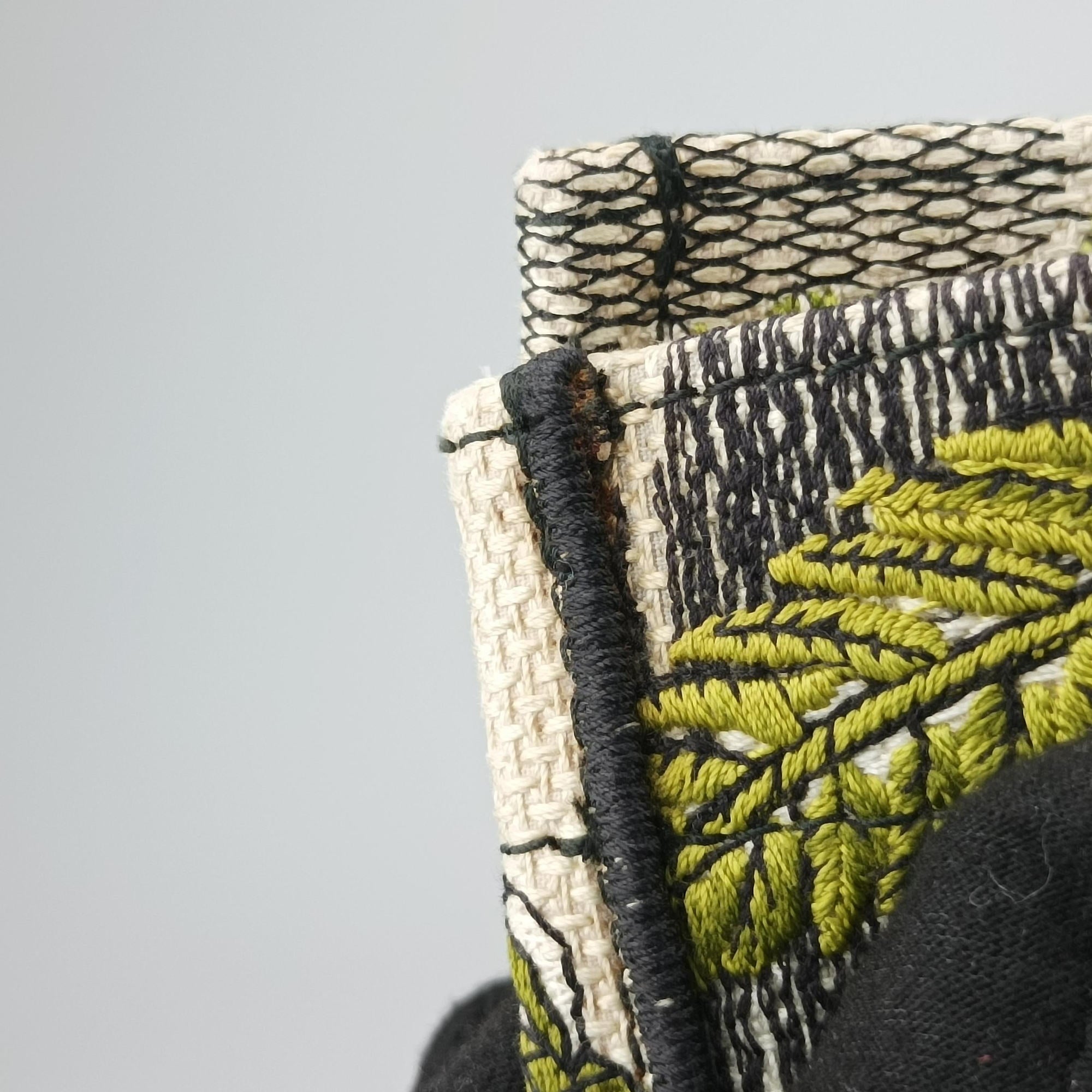 Vintage Christian Dior Book Tote Green Jacquard  handbag | stylenewstar