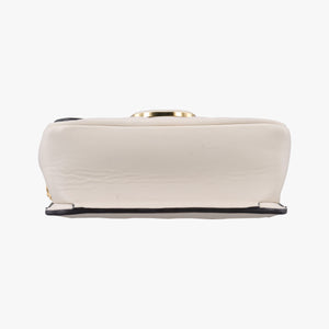 Pre-owned Gucci Mini Deco White Leather 741457 520981 shoulderbag | stylenewstar