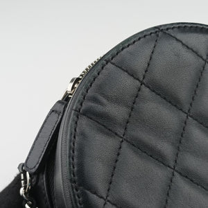 Pre-owned Chanel Matelasse Round Black lambskin AP0245 shoulderbag | stylenewstar