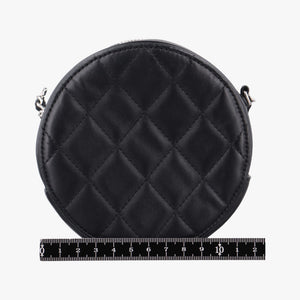 Pre-owned Chanel Matelasse Round Black lambskin AP0245 shoulderbag | stylenewstar