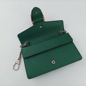 Pre-owned Gucci Dionysus Green Leather 476432 shoulderbag | stylenewstar