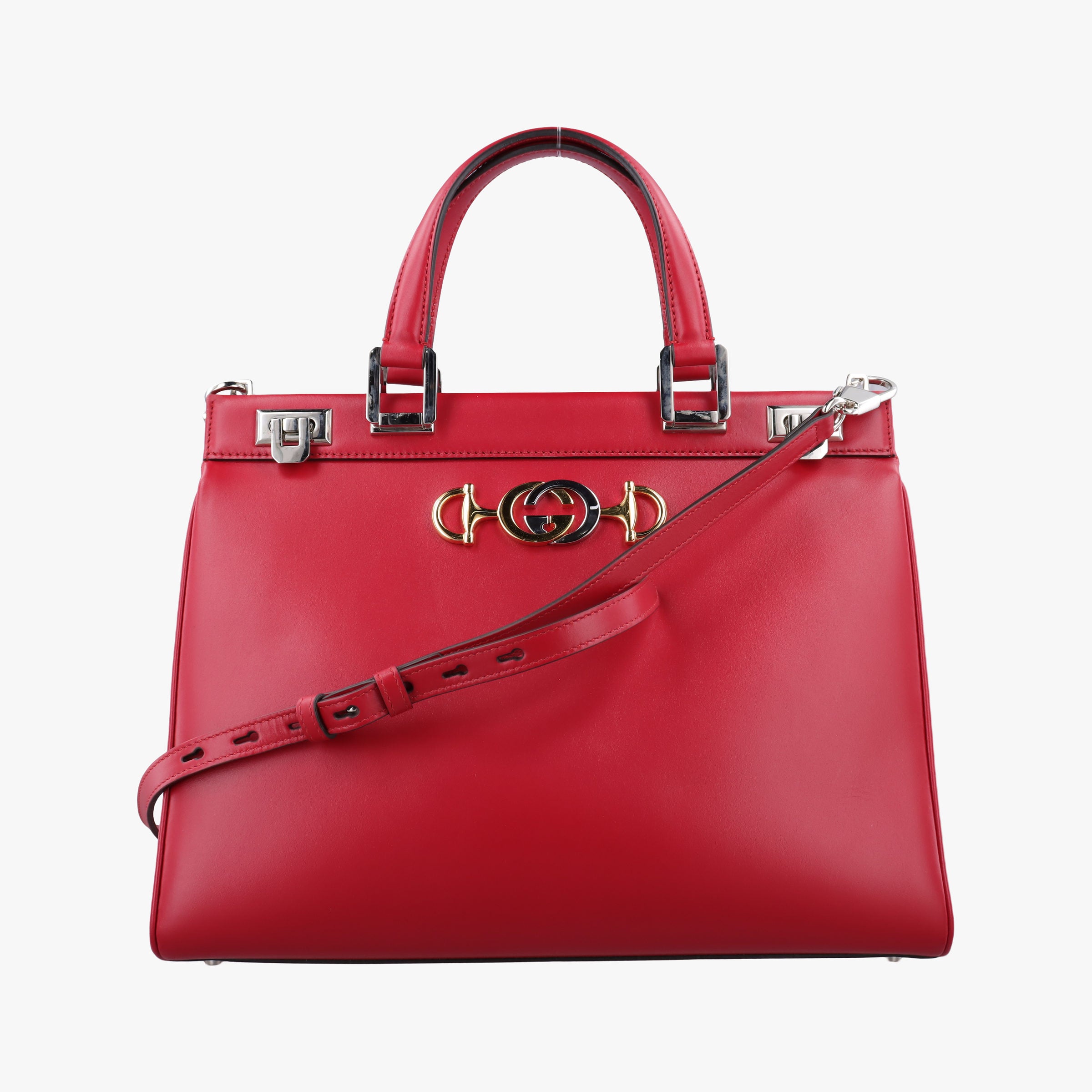 Pre-owned Gucci Zumi Red Leather 564714 shoulderbag | stylenewstar