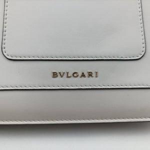 Pre-owned Bvlgari SERPENTI FOREVER White Leather  shoulderbag | stylenewstar