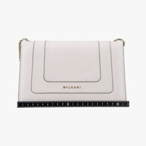 Pre-owned Bvlgari SERPENTI FOREVER White Leather  shoulderbag | stylenewstar