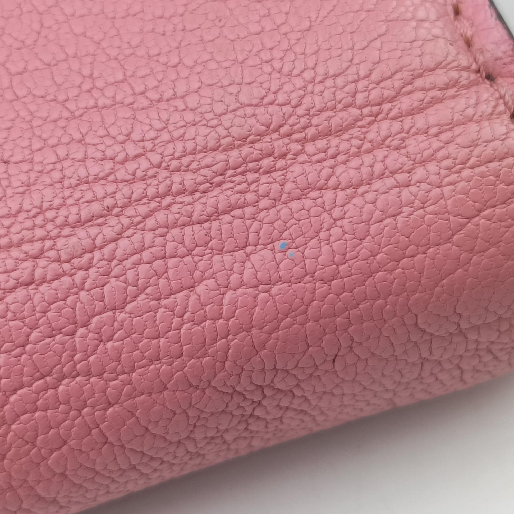 Pre-owned Miu Miu Madras Pink Leather  shoulderbag | stylenewstar