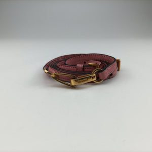 Pre-owned Miu Miu Madras Pink Leather  shoulderbag | stylenewstar