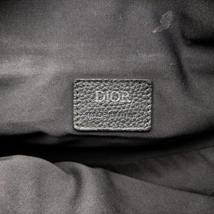 Pre-owned Christian Dior saddle Navy×Gray Jacquard  crossbodybag | stylenewstar