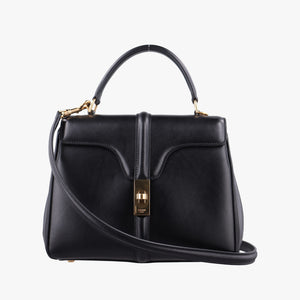 Vintage Celine 16 Bag Black Calfskin  shoulderbag | stylenewstar