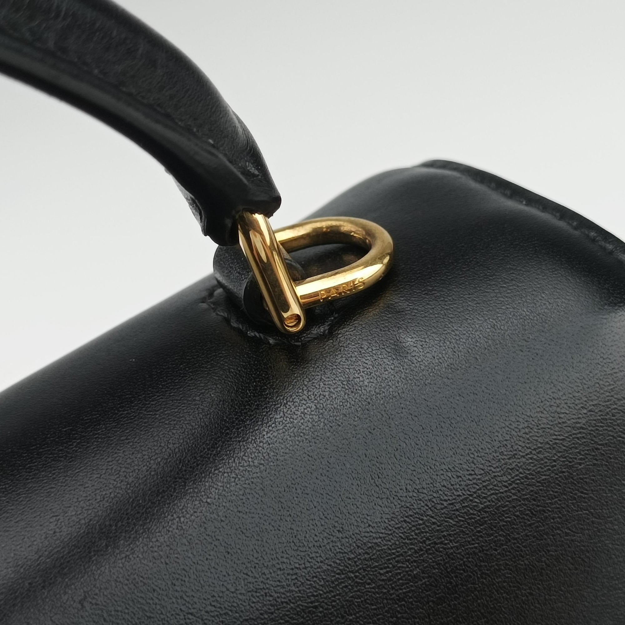 Vintage Celine 16 Bag Black Calfskin  shoulderbag | stylenewstar