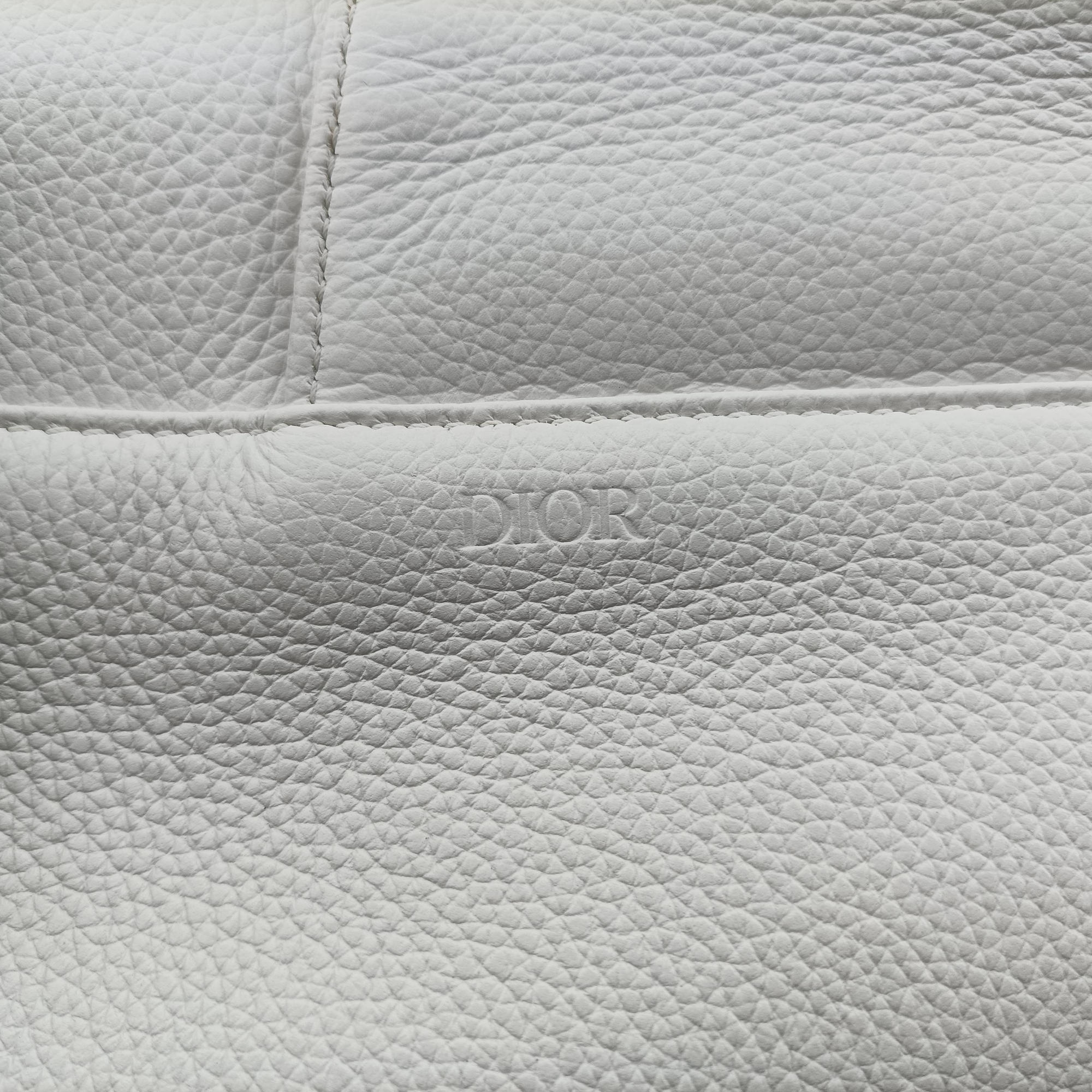 Vintage Christian Dior Saddle White leather  shoulderbag | stylenewstar