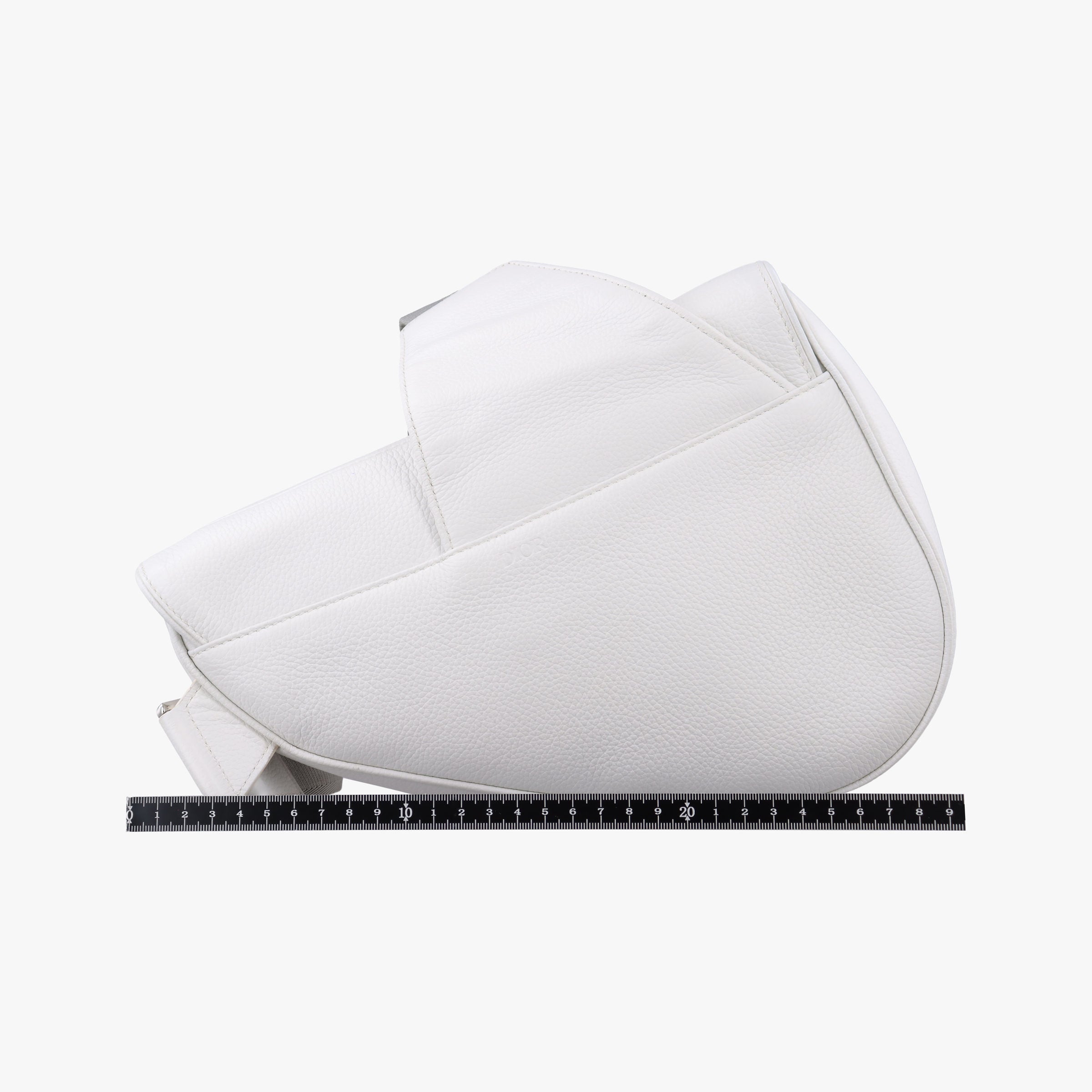 Vintage Christian Dior Saddle White leather  shoulderbag | stylenewstar