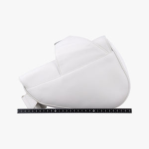 Vintage Christian Dior Saddle White leather  shoulderbag | stylenewstar