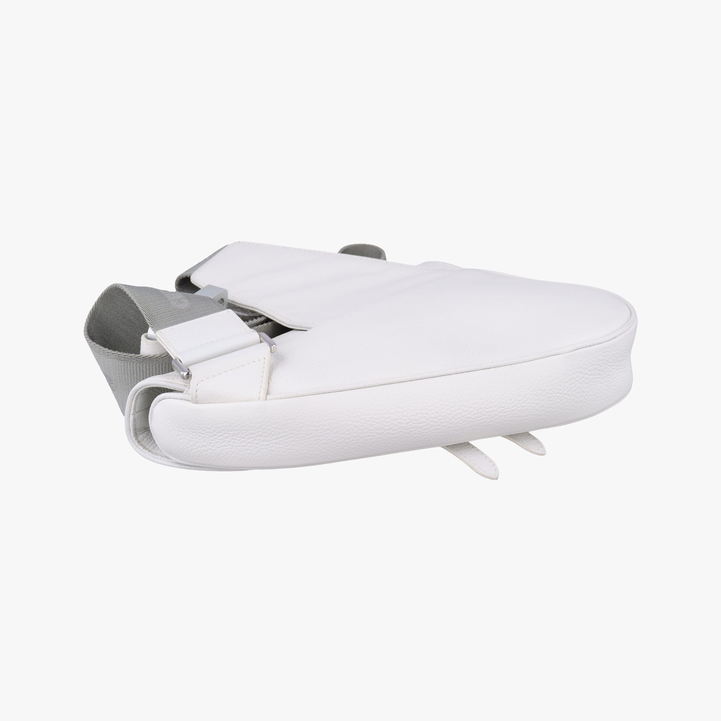 Vintage Christian Dior Saddle White leather  shoulderbag | stylenewstar