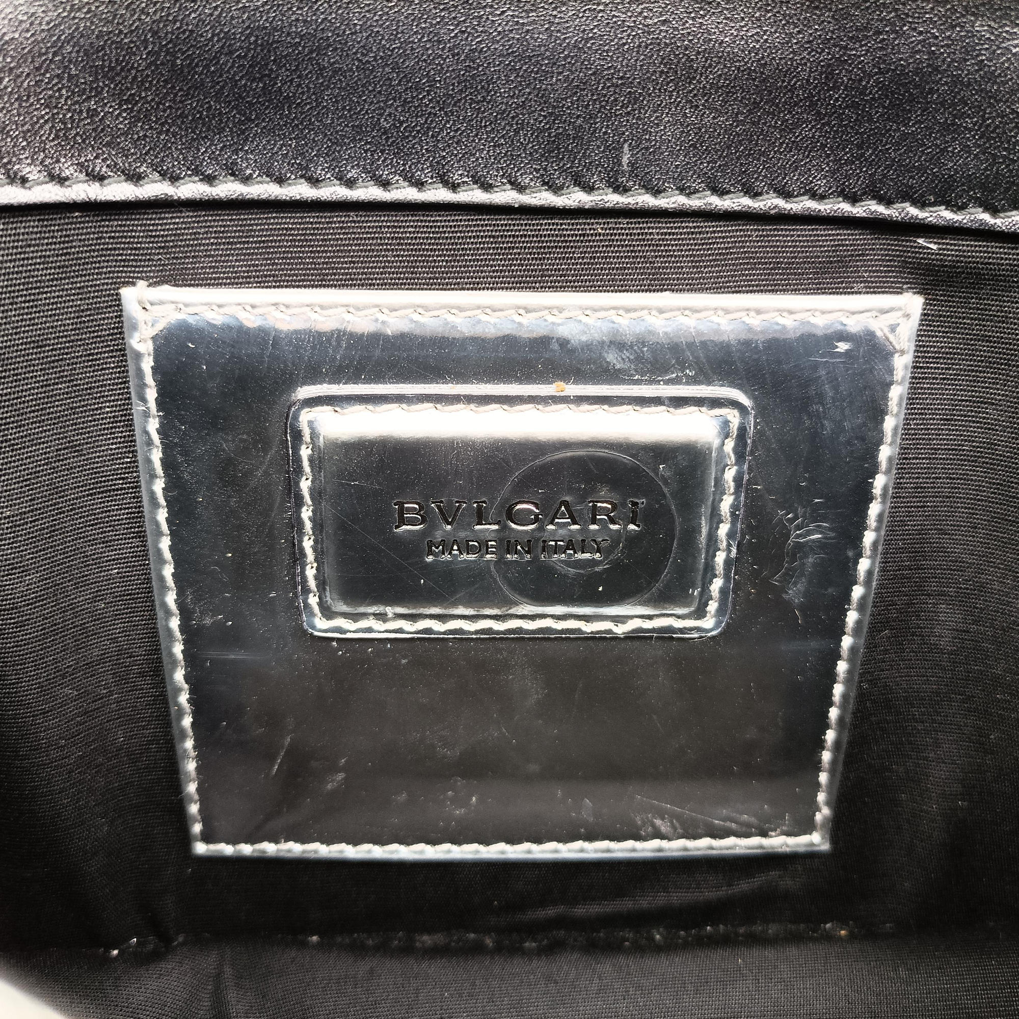Pre-owned Bvlgari SERPENTI FOREVER Silver Patent  shoulderbag | stylenewstar