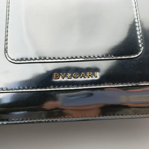 Pre-owned Bvlgari SERPENTI FOREVER Silver Patent  shoulderbag | stylenewstar