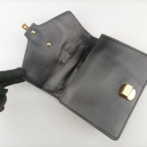 Pre-owned Gucci Sylvie Black×red×Green Leather 431666 handbag | stylenewstar