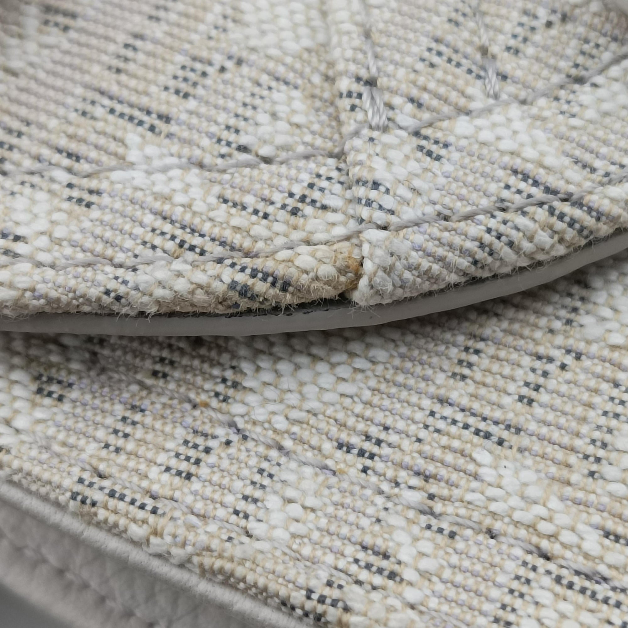 Pre-owned Christian Dior Saddle White Jacquard × Leather  bum bag/waist bag | stylenewstar