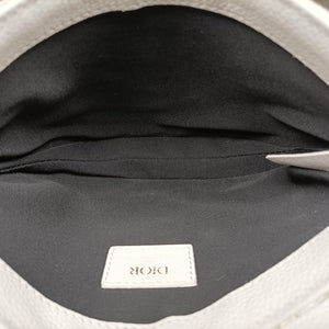 Pre-owned Christian Dior Saddle White Jacquard × Leather  bum bag/waist bag | stylenewstar