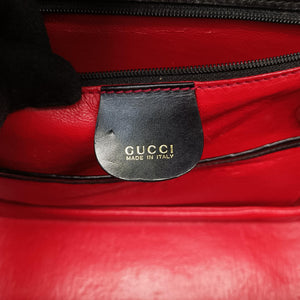 Pre-owned Gucci Bamboo Black Leather 000.12 handbag | stylenewstar