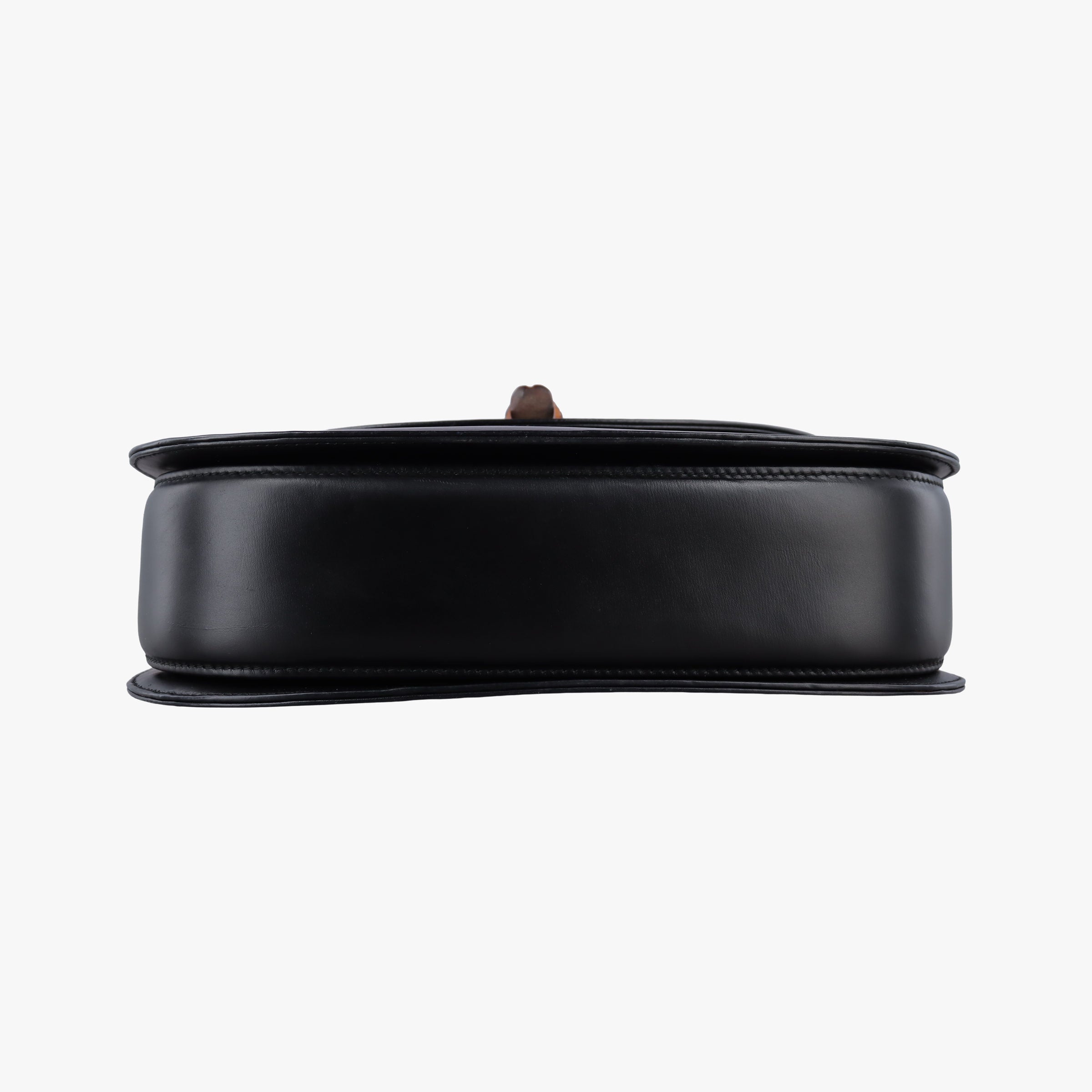 Pre-owned Gucci Bamboo Black Leather 000.12 handbag | stylenewstar