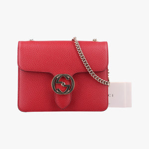 Secondhand Gucci Interlocking G Red Leather 510304 shoulderbag | stylenewstar