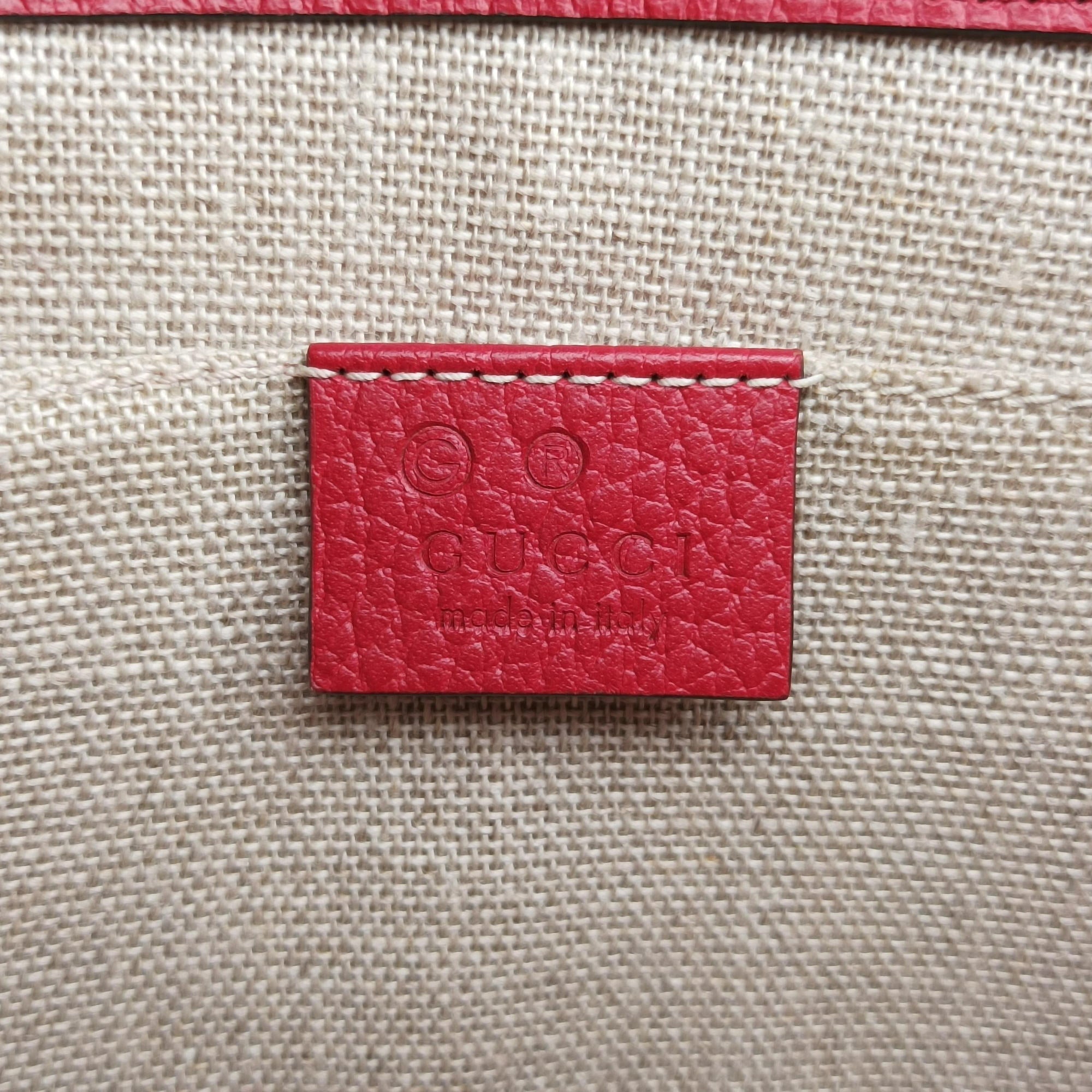 Secondhand Gucci Interlocking G Red Leather 510304 shoulderbag | stylenewstar