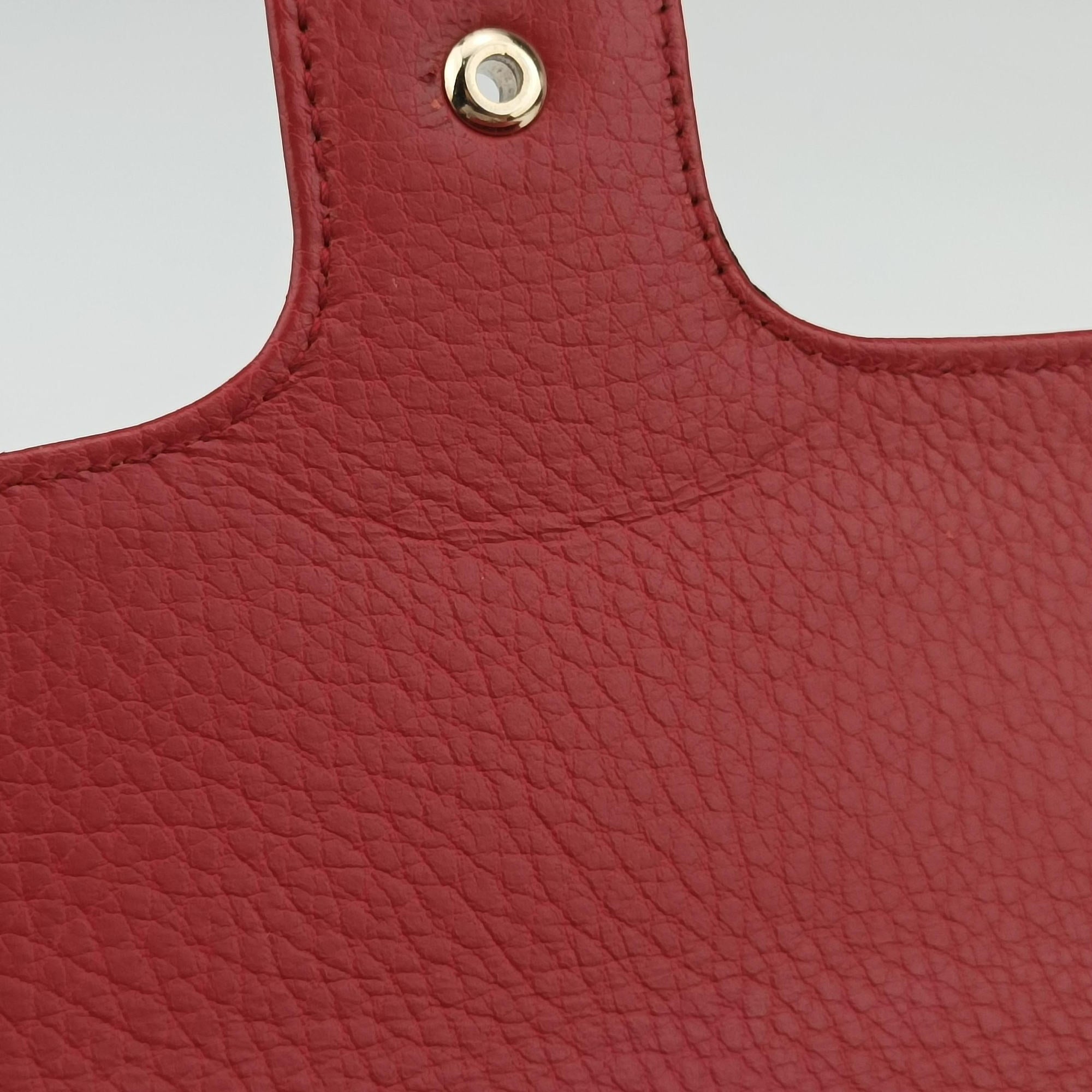 Secondhand Gucci Interlocking G Red Leather 510304 shoulderbag | stylenewstar