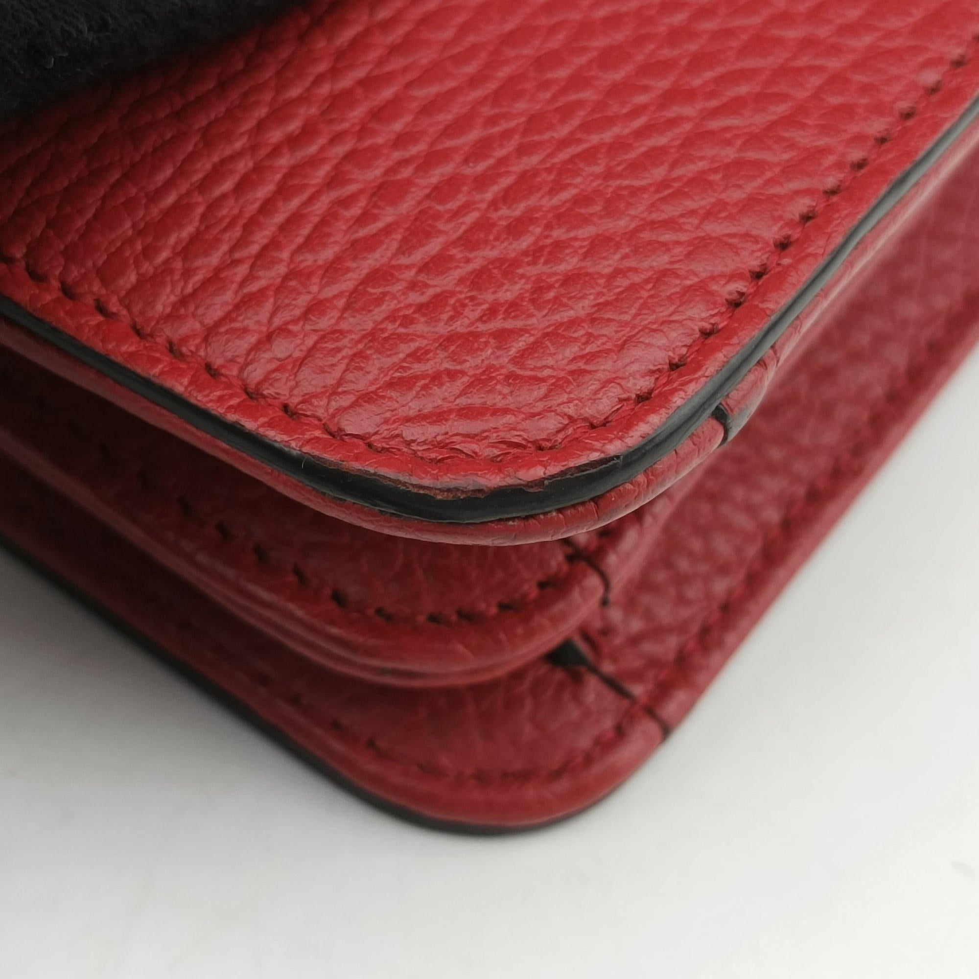 Secondhand Gucci Interlocking G Red Leather 510304 shoulderbag | stylenewstar