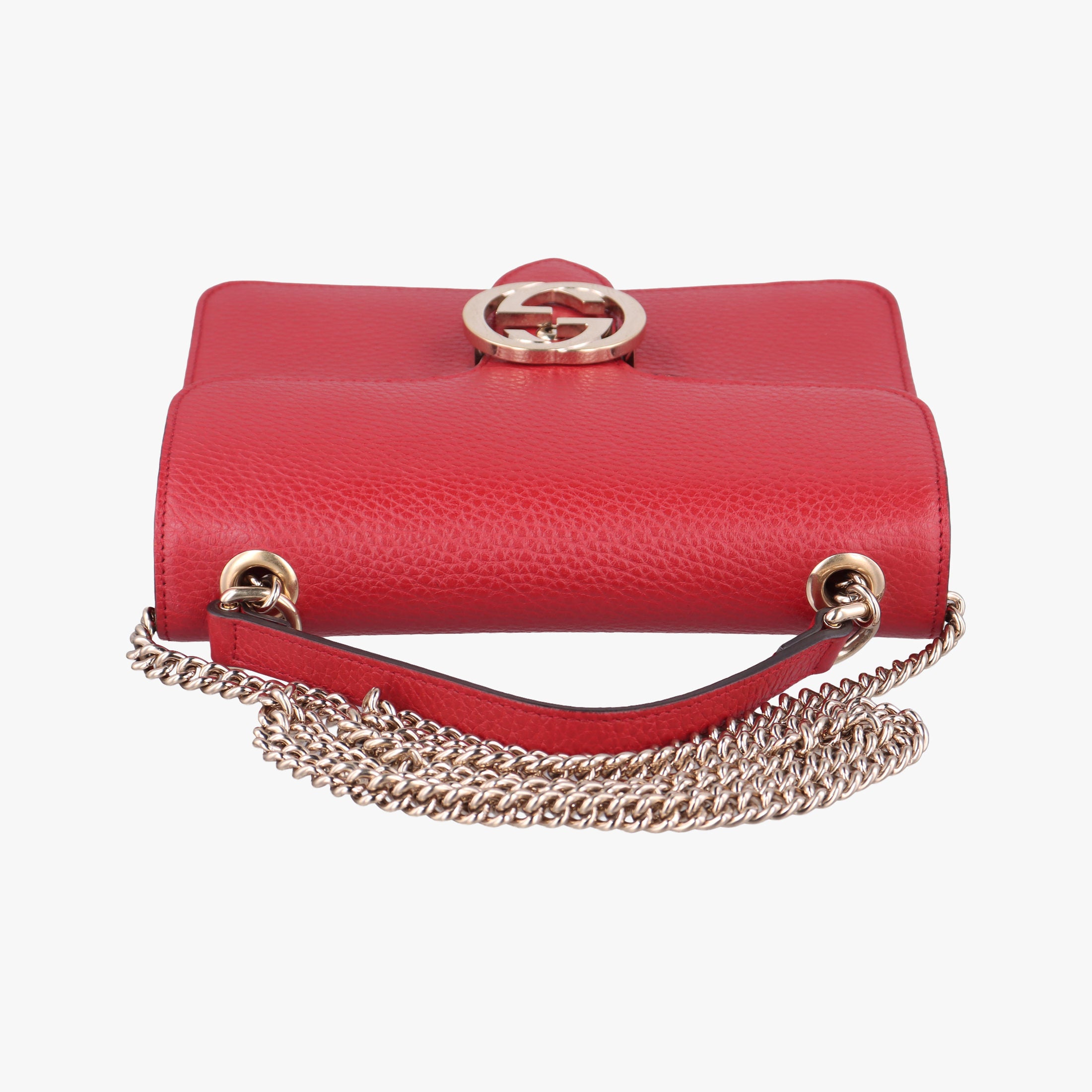 Secondhand Gucci Interlocking G Red Leather 510304 shoulderbag | stylenewstar