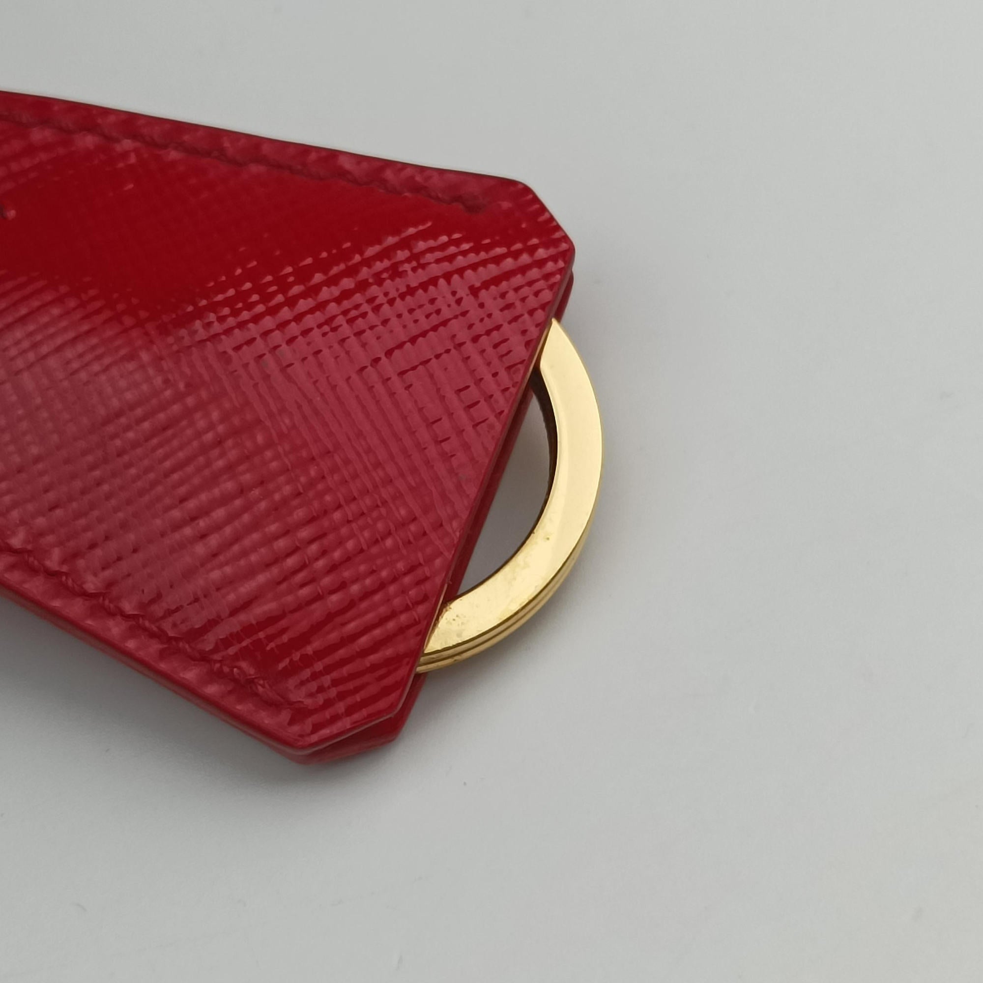 Pre-owned Prada Galleria Red SAFFIANO Patent BN1801 shoulderbag | stylenewstar