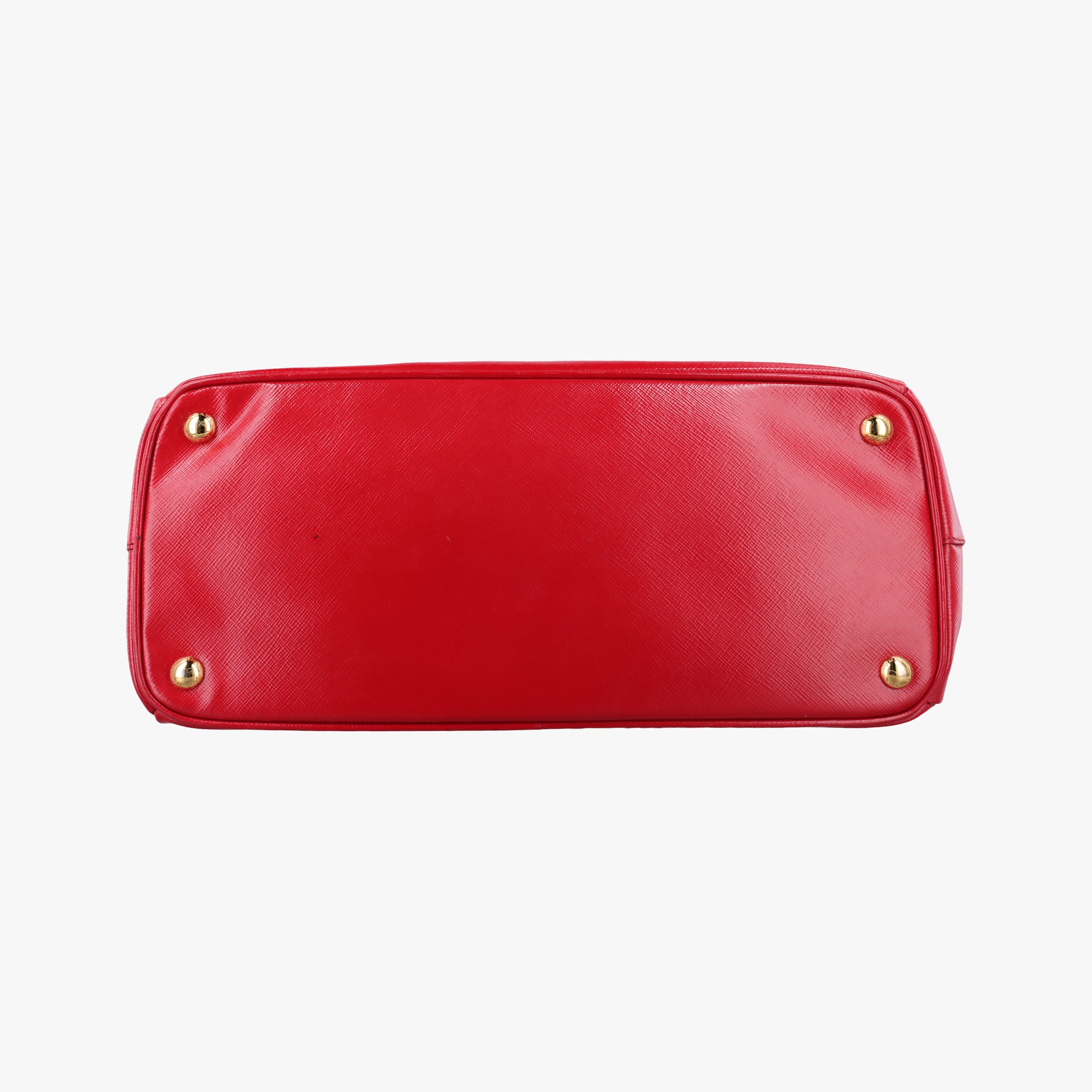 Pre-owned Prada Galleria Red SAFFIANO Patent BN1801 shoulderbag | stylenewstar