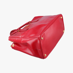 Pre-owned Prada Galleria Red SAFFIANO Patent BN1801 shoulderbag | stylenewstar